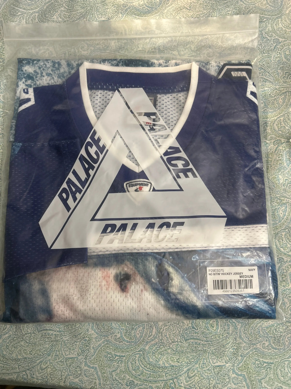 Palace No Bitin' Hockey Jersey Navy Medium