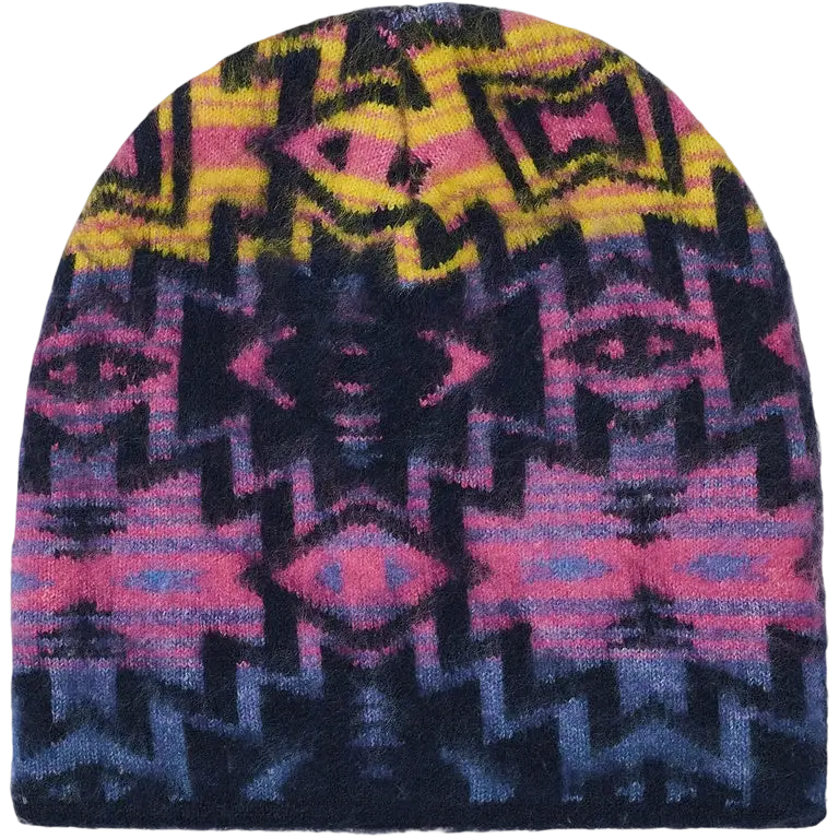 Palace Olde English Furry Nein Cuff Beanie Navajo Blue - One size