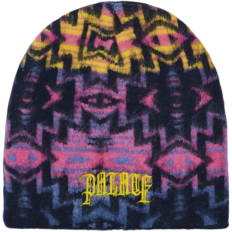 Palace Olde English Furry Nein Cuff Beanie Navajo Blue - One size