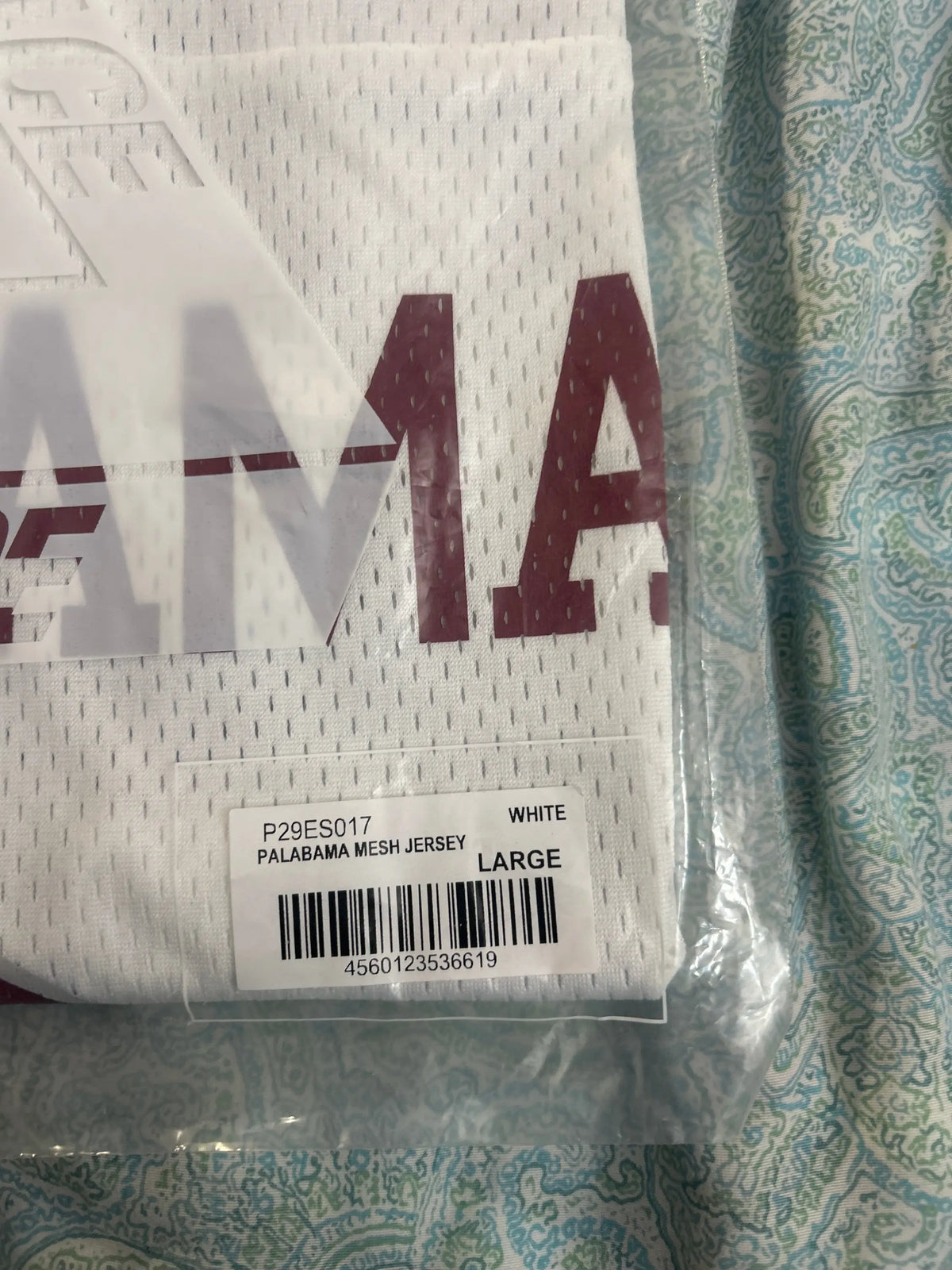 Palace Palabama Mesh Jersey White Large w/Matching Palabama P Frame 5-Panel