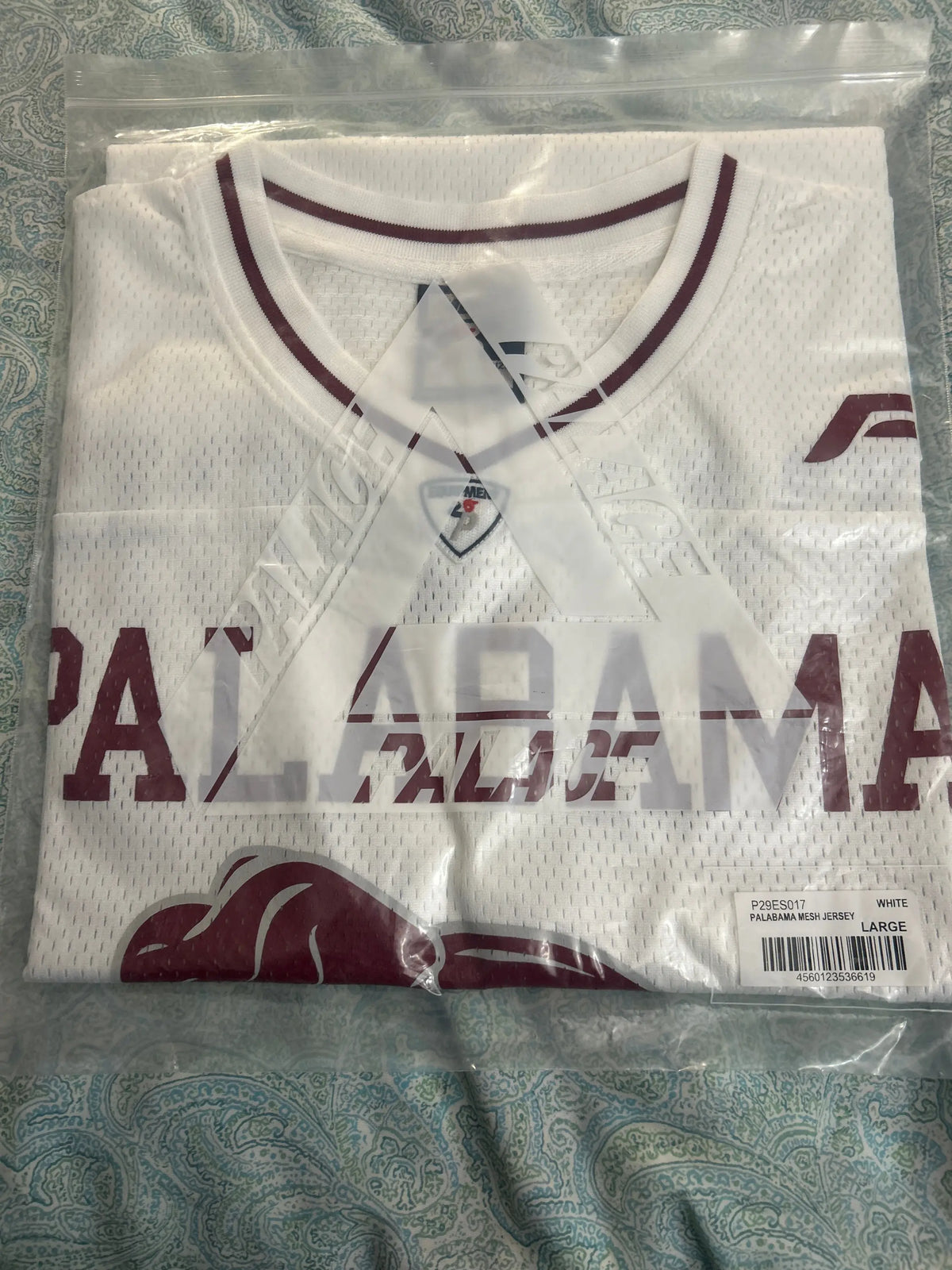 Palace Palabama Mesh Jersey White Large w/Matching Palabama P Frame 5-Panel