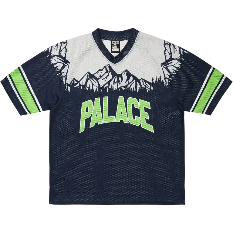 Palace Peaker Mesh Jersey Navy - M