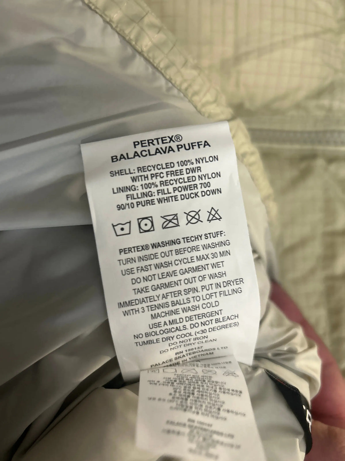 Palace Pertex Quantum RS Puffa Gray Large