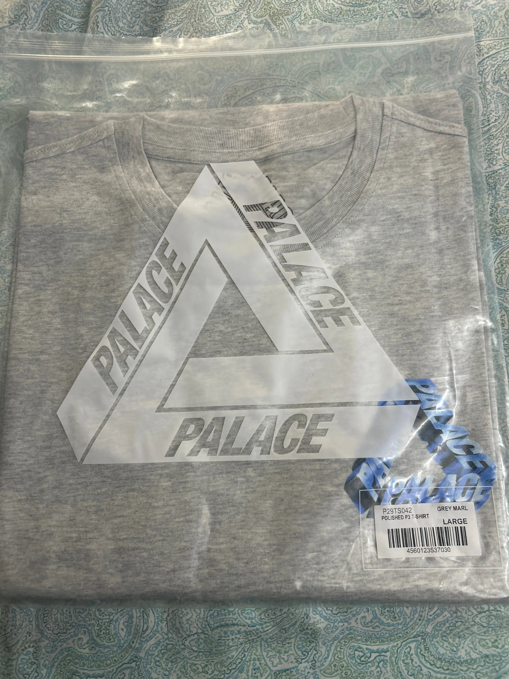Palace Polished P3 T-Shirt Grey Large