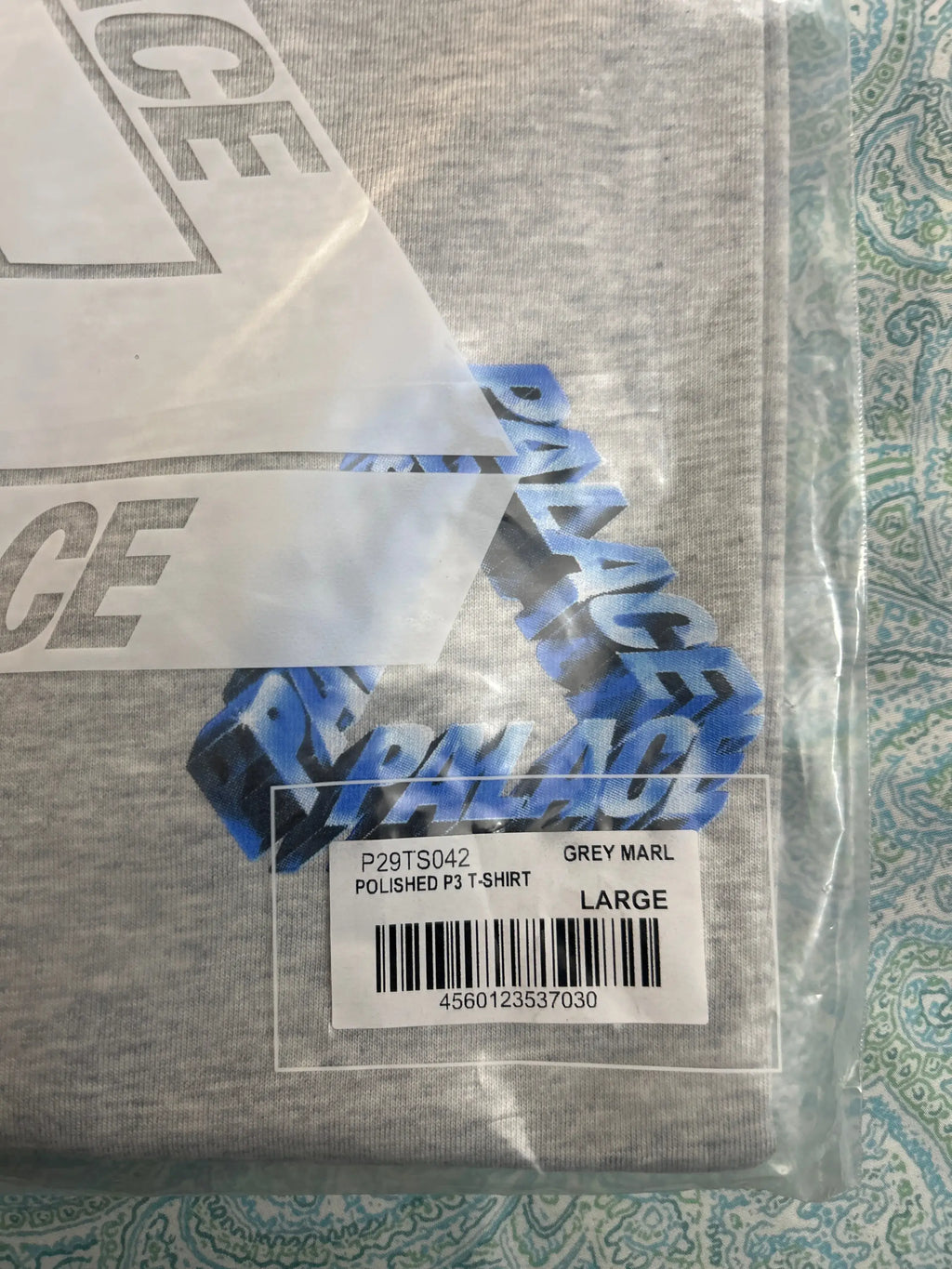 Palace Polished P3 T-Shirt Grey Large