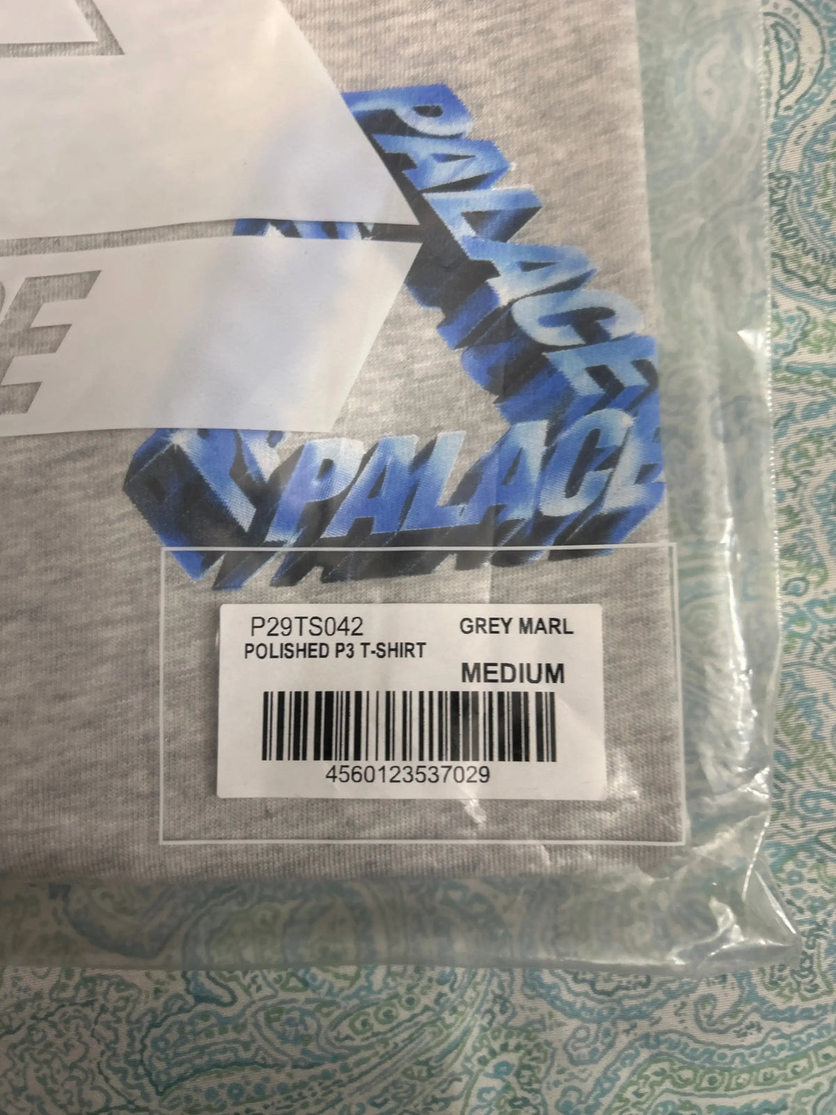 Palace Polished P3 T-Shirt Grey Medium