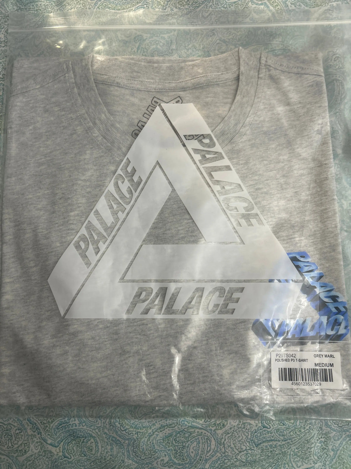 Palace Polished P3 T-Shirt Grey Medium