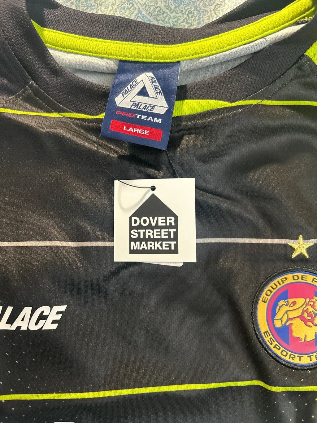 Palace Pro Team Jersey Black Large w/Matching Strapback Hat