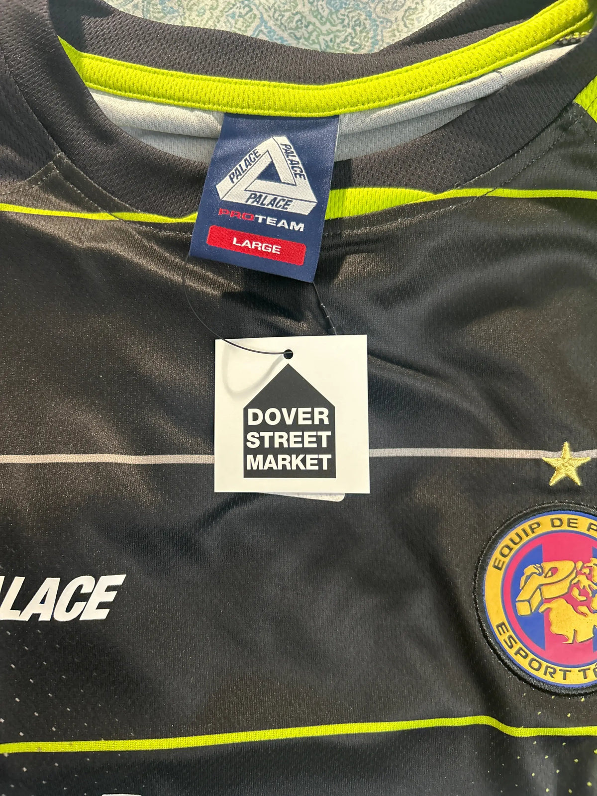 Palace Pro Team Jersey Black Large w/Matching Strapback Hat