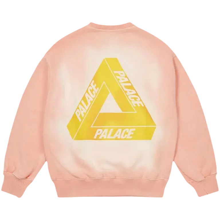 Palace Reacto Tri-Ferg Crew Orange - M