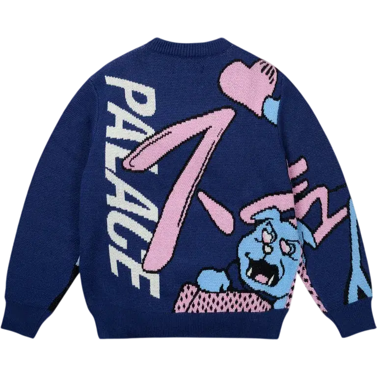 Palace Rear View Knit Navy - M