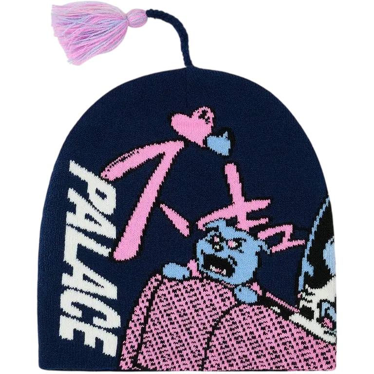 Palace Rear View Nein Cuff Beanie Navy - One size