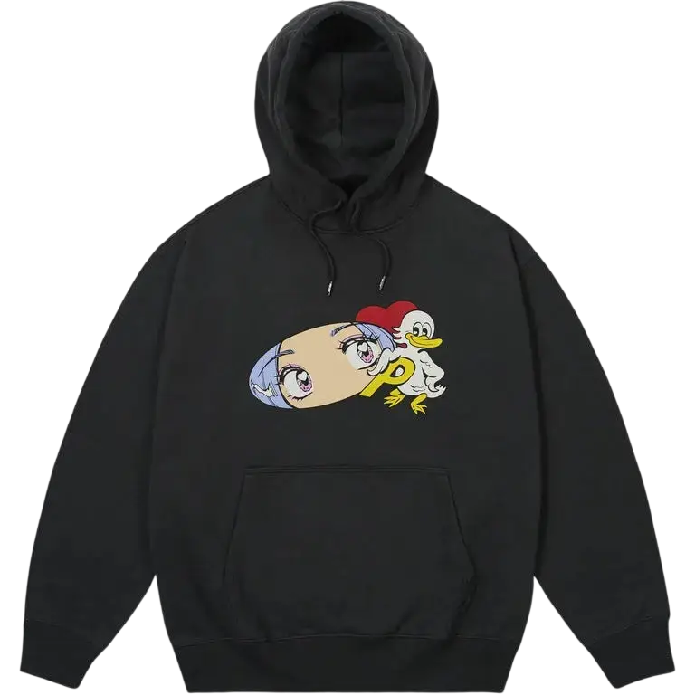 Palace Rear View Pullover Hoodie Black - M