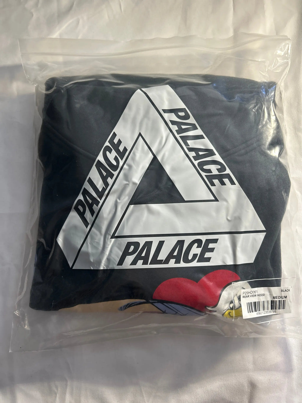 Palace Rear View Pullover Hoodie Black Medium