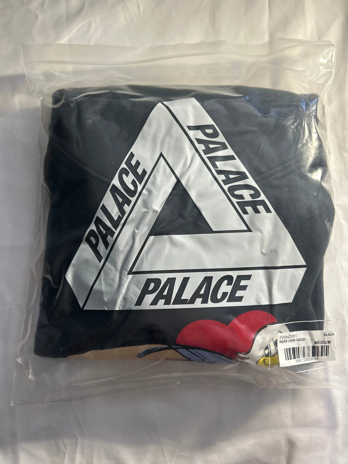 Palace Rear View Pullover Hoodie Black Medium