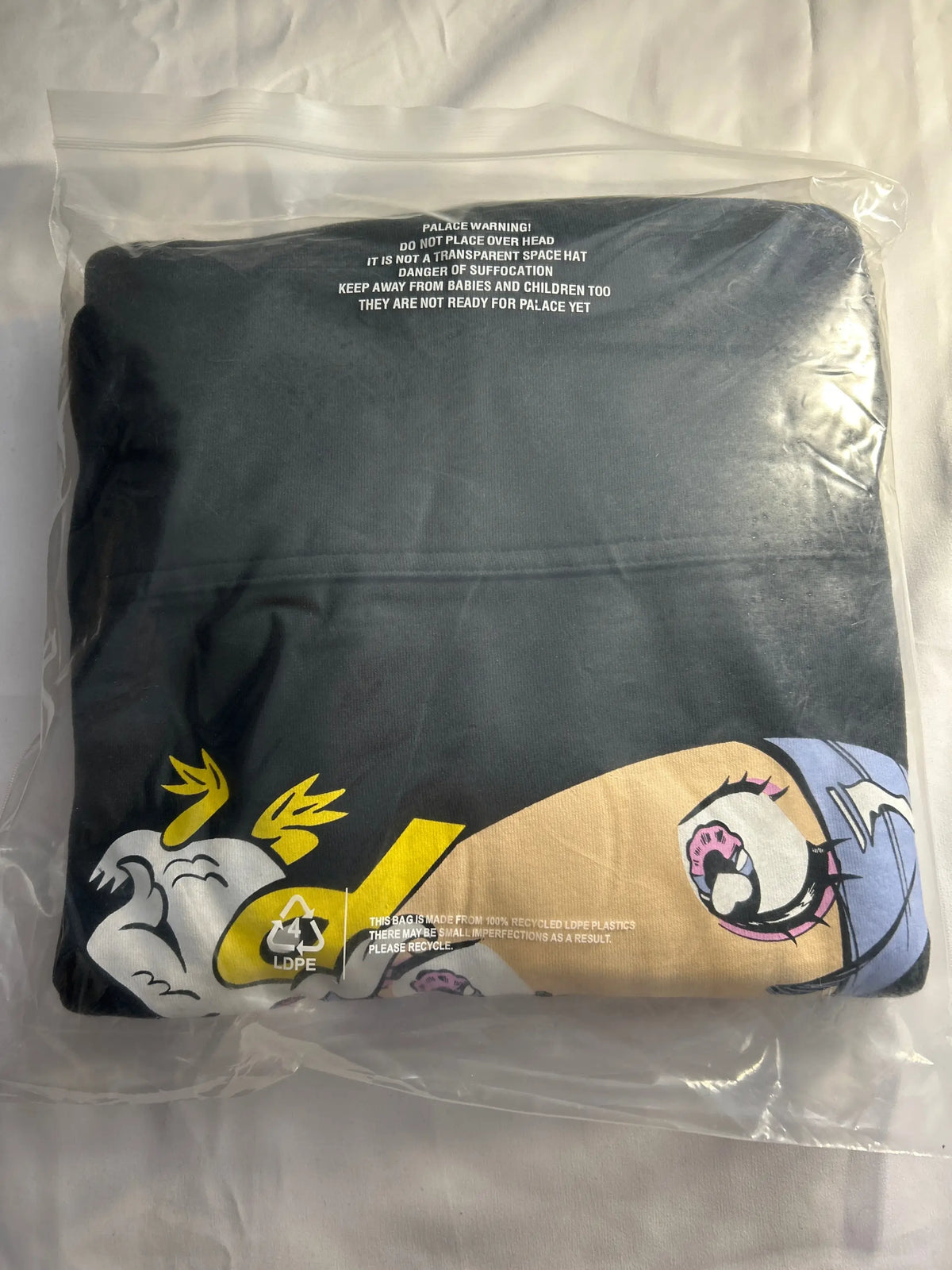 Palace Rear View Pullover Hoodie Black Medium