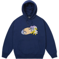 Palace Rear View Pullover Hoodie Navy - M