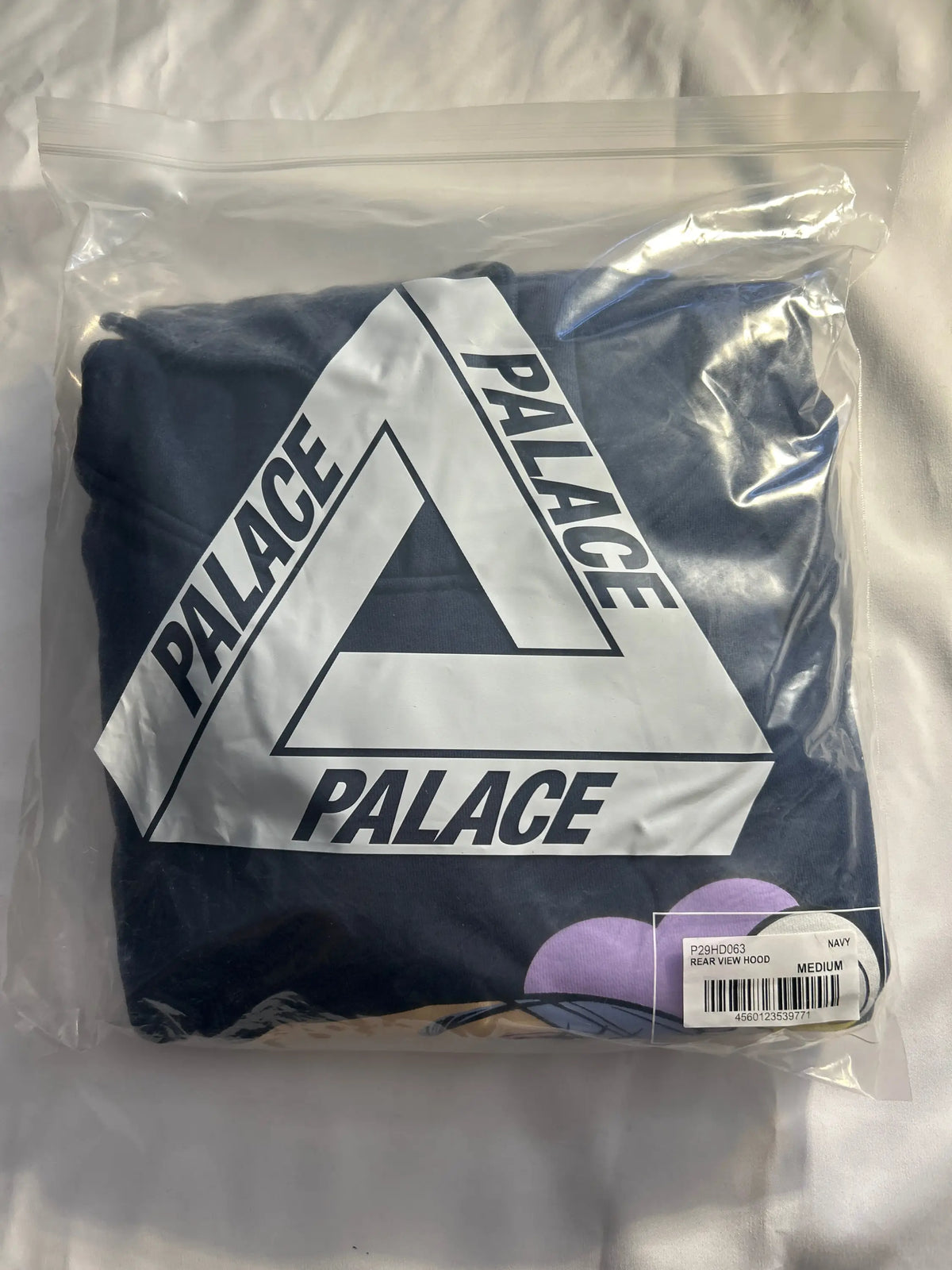 Palace Rear View Pullover Hoodie Navy Medium