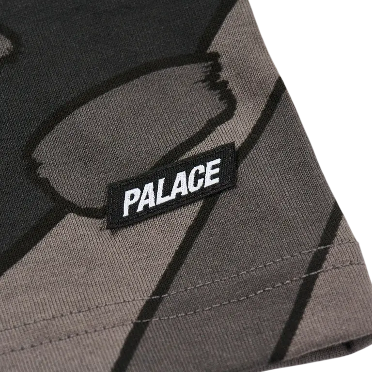 Palace Rear View Raglan Long Sleeve Black - M