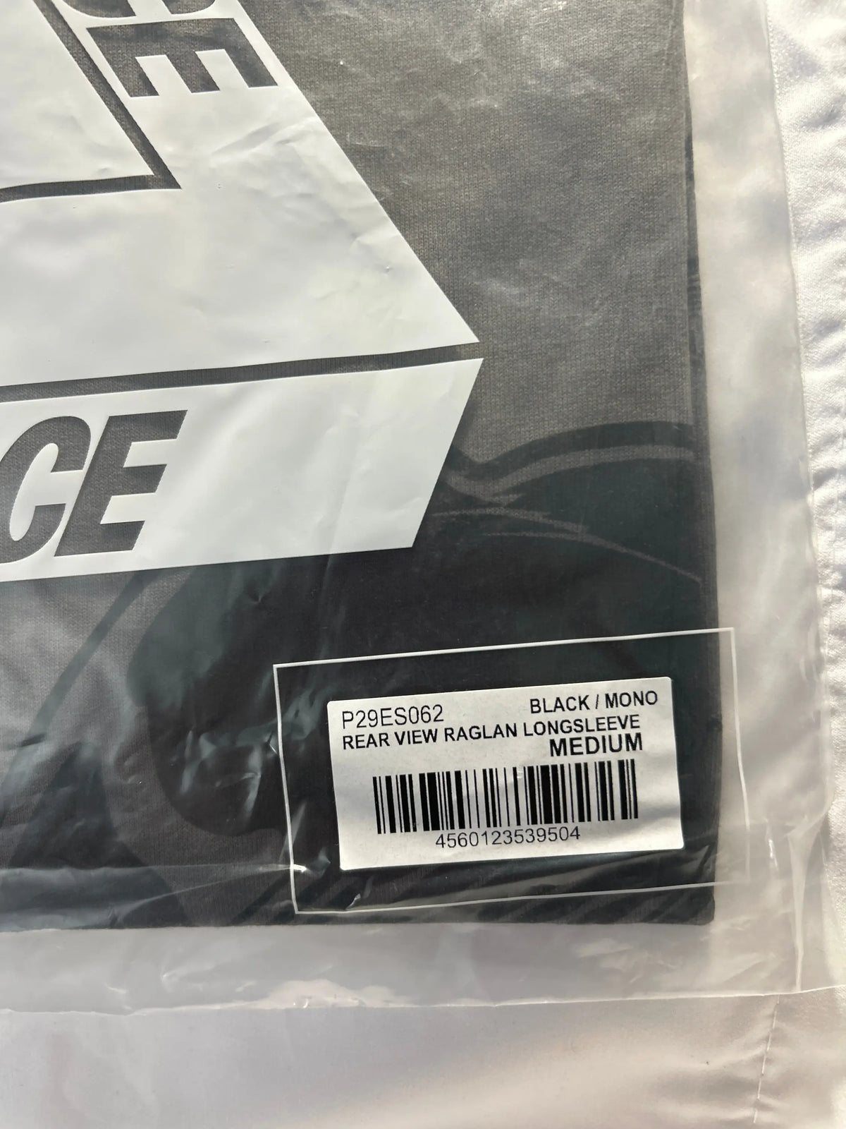 Palace Rear View Raglan Long Sleeve Black Medium