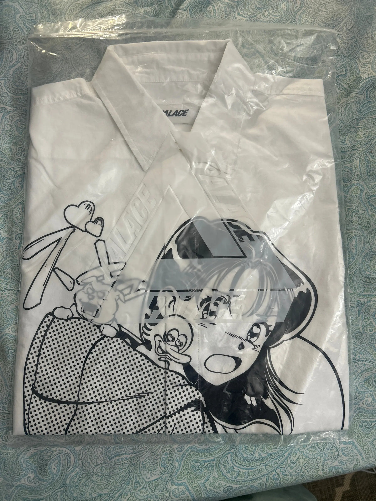 Palace Rearview Button Up Long Sleeve White Medium