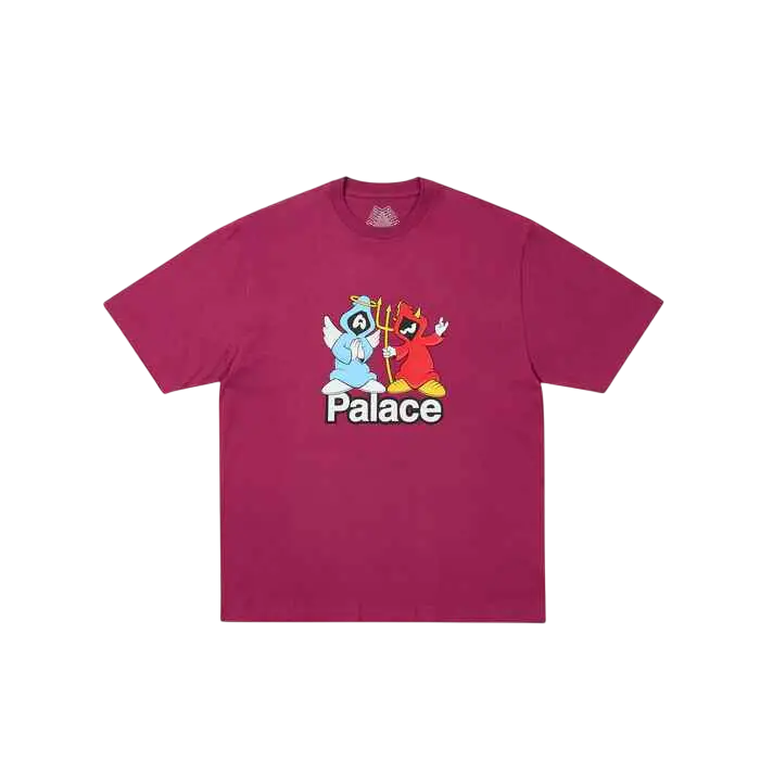 Palace Right and Wrong T-Shirt Maroon - M