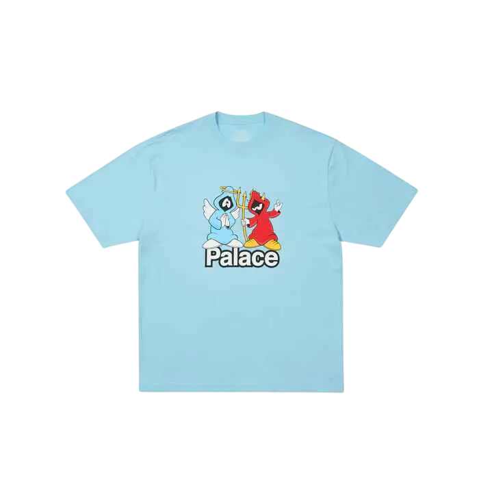 Palace Right and Wrong T-Shirt Skyline Blue - M