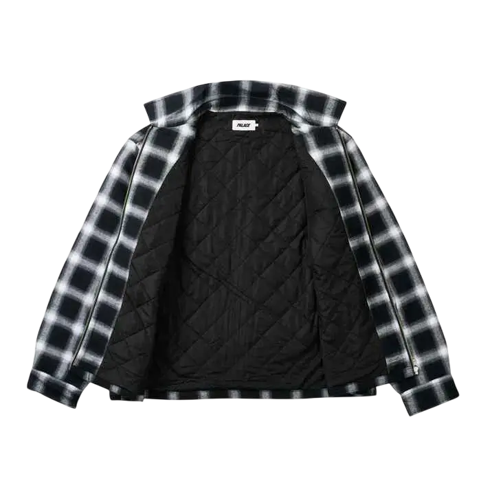 Palace Right and Wrong Zip Up Shirt Black - M