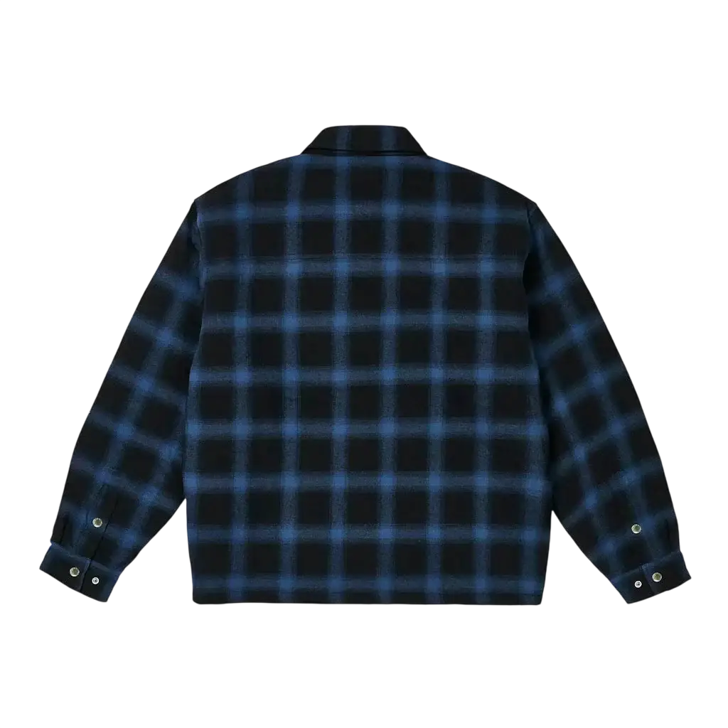 Palace Right and Wrong Zip Up Shirt Navy - M