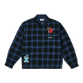 Palace Right and Wrong Zip Up Shirt Navy - M