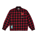 Palace Right and Wrong Zip Up Shirt Red