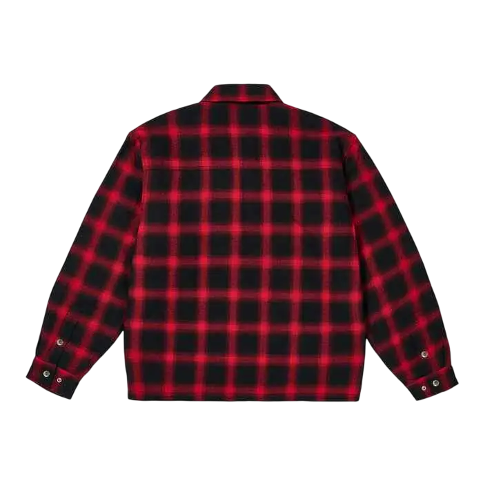 Palace Right and Wrong Zip Up Shirt Red