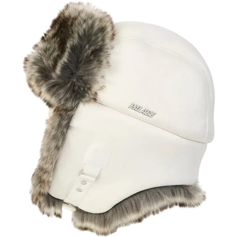 Palace Sherpa Faux Suede Trooper White