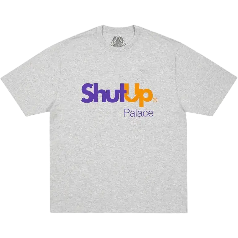Palace Shut Up T-Shirt Grey - M
