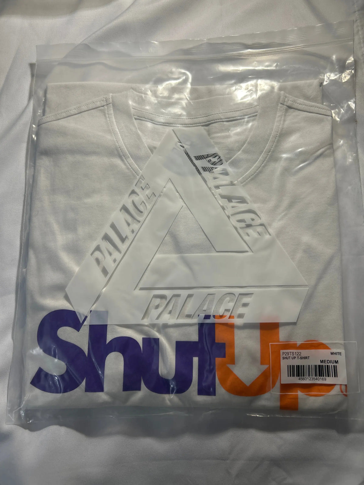 Palace Shut Up T-Shirt Grey Medium