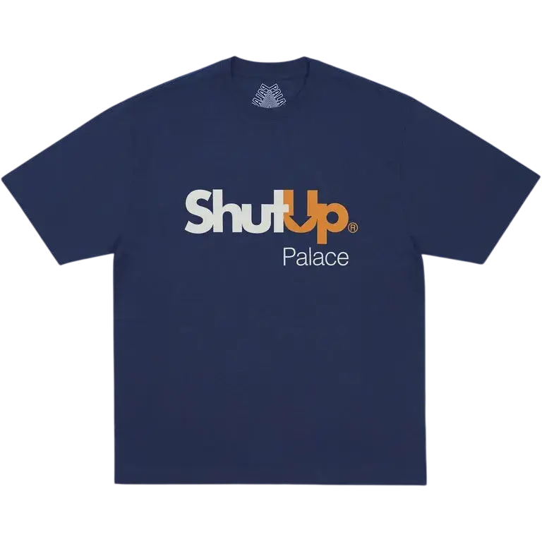 Palace Shut Up T-Shirt Navy - M