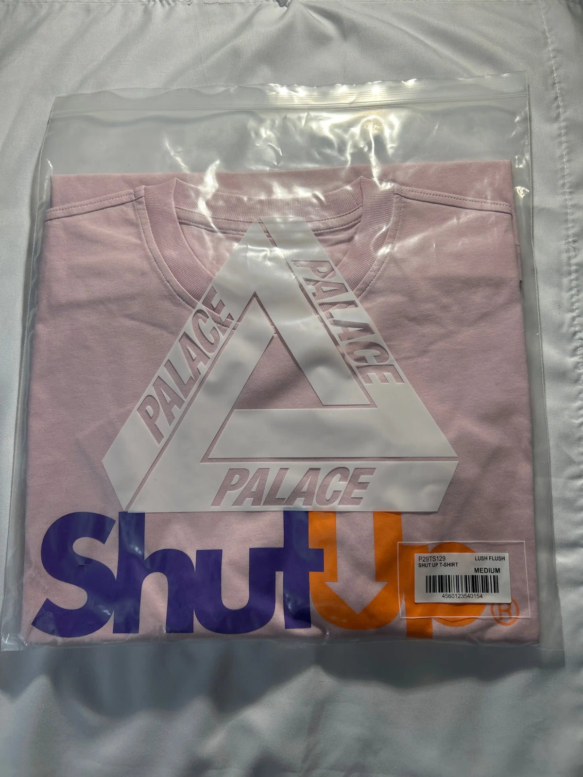 Palace Shut Up T-Shirt Pink Medium
