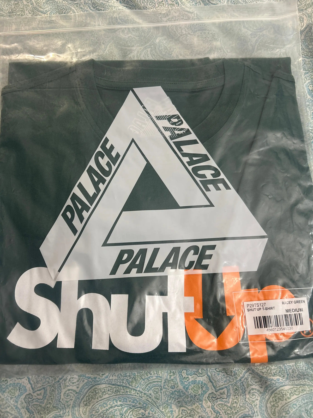 Palace Shut Up T-Shirt Racey Green Medium