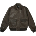 Palace Susanoo Leather Flight Jacket Brown - M