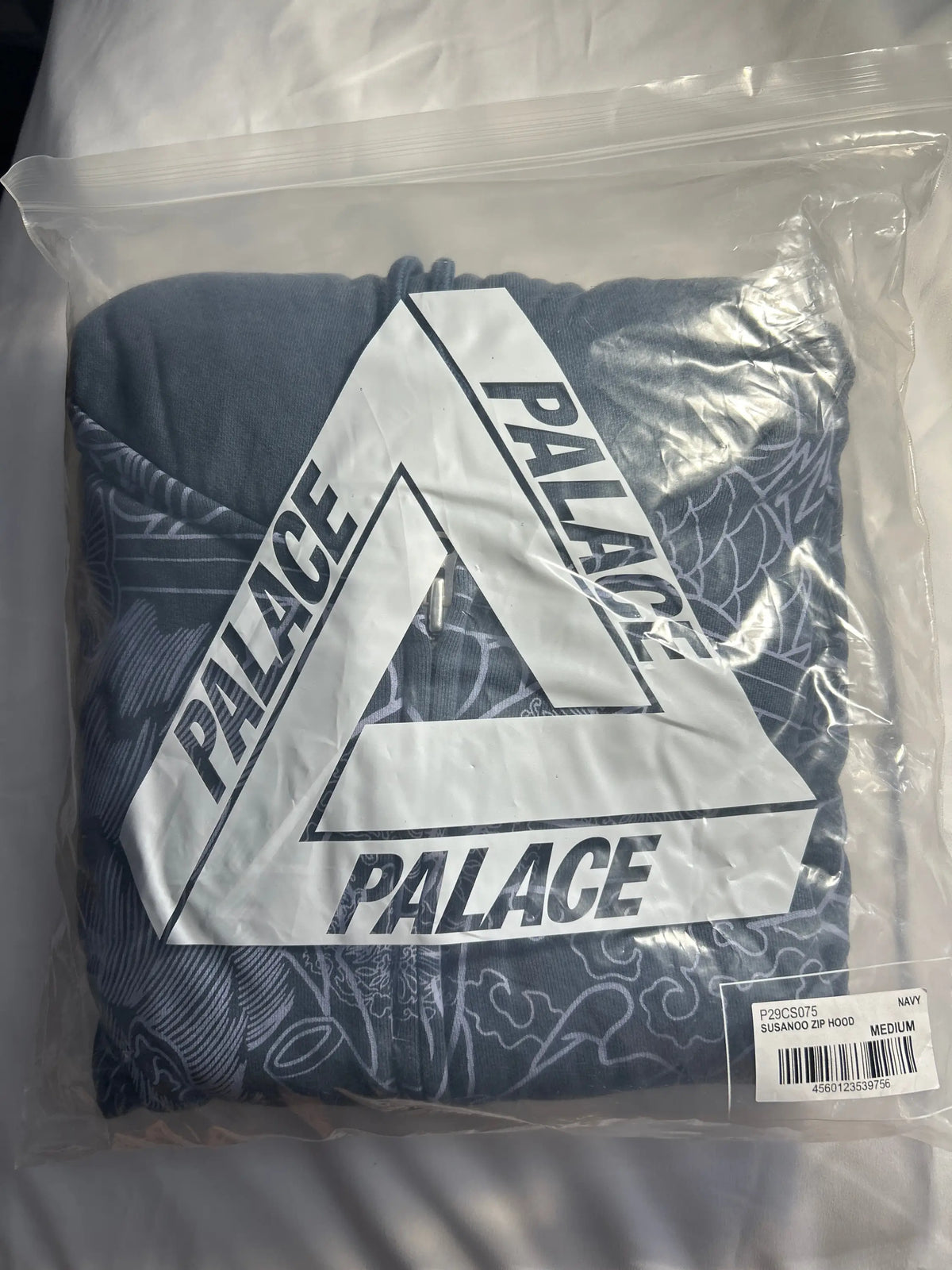 Palace Susanoo Zip-Up Hoodie Navy Medium