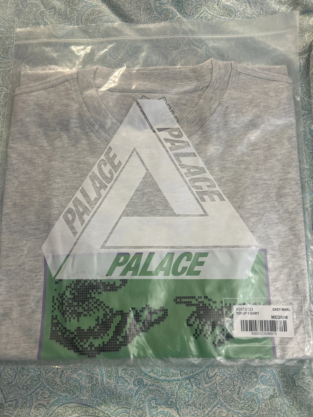 Palace Top-Up Tee Grey Medium