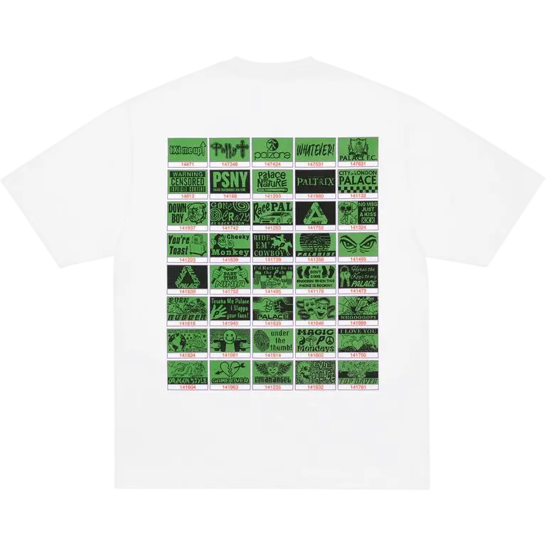 Palace Top-Up Tee White - M