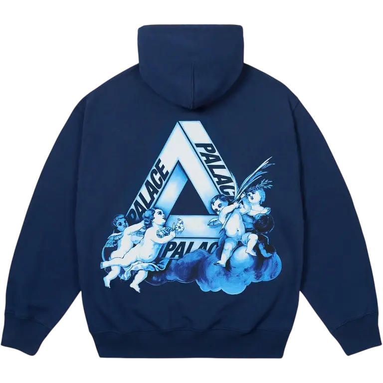 Palace Tri-Angelic Hood Skyline Navy - M