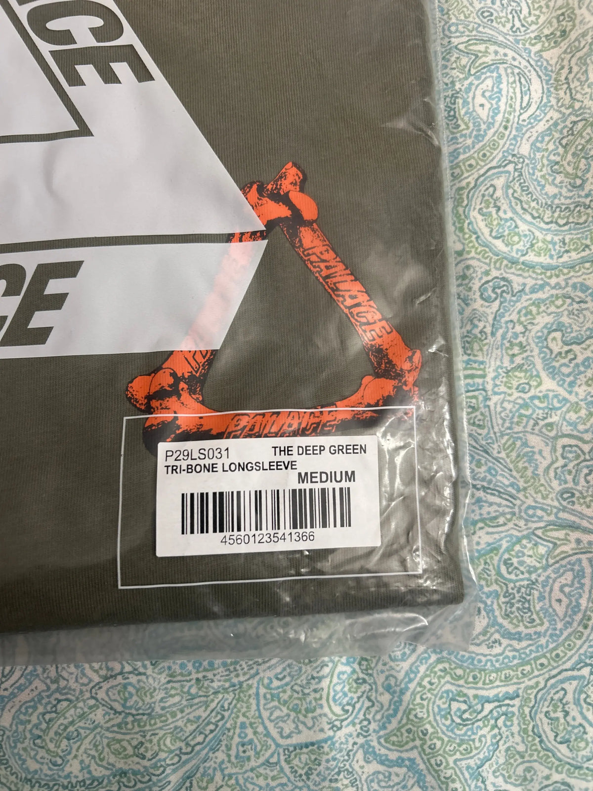Palace Tri-Bone Long Sleeve Tee Deep Green Medium