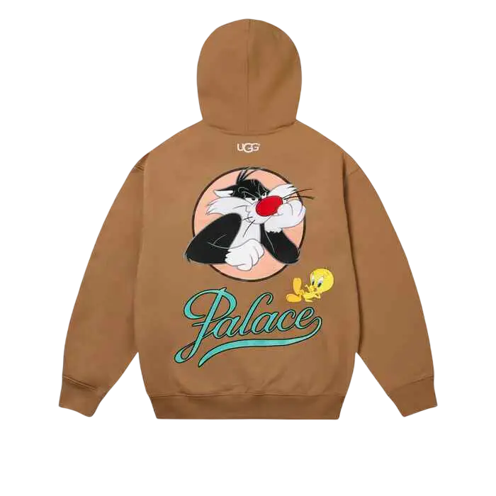 Palace UGG x Looney Tunes Pullover Hoodie Chestnut - M