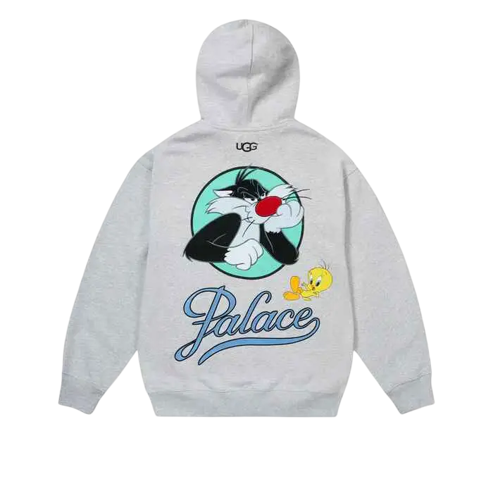 Palace UGG x Looney Tunes Pullover Hoodie Grey - M