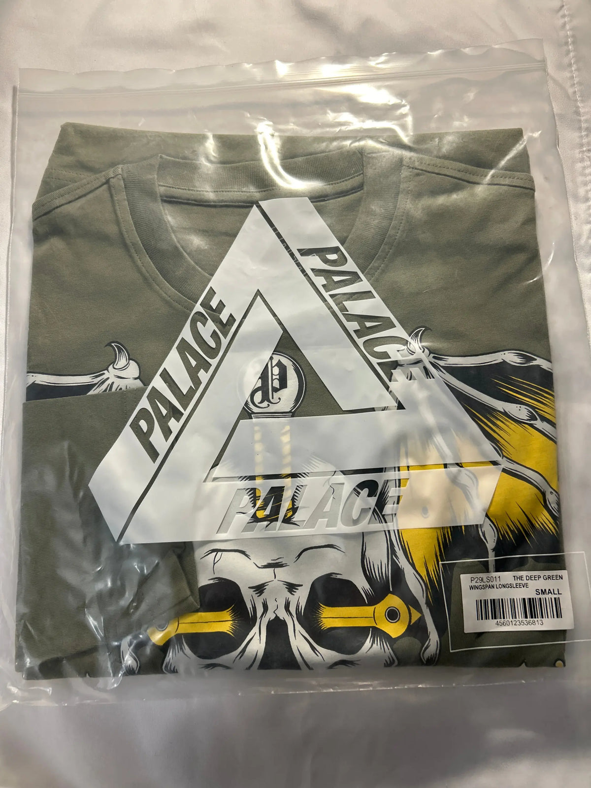 Palace Wingspan Long Sleeve T-Shirt Deep Green Small