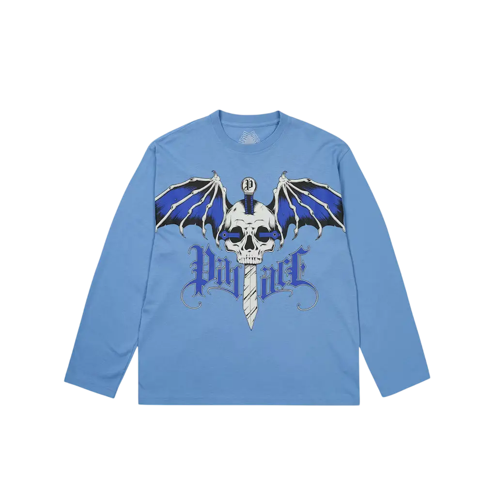 Palace Wingspan Long Sleeve T-Shirt Ocean Blue - M
