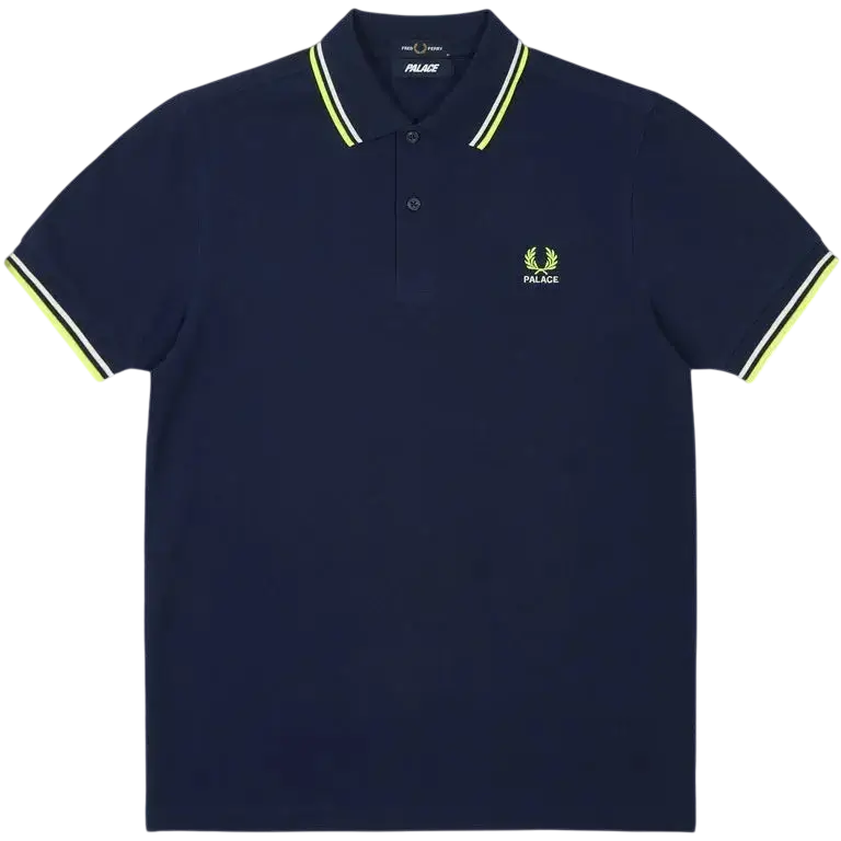 Palace x Fred Perry Polo Navy - M