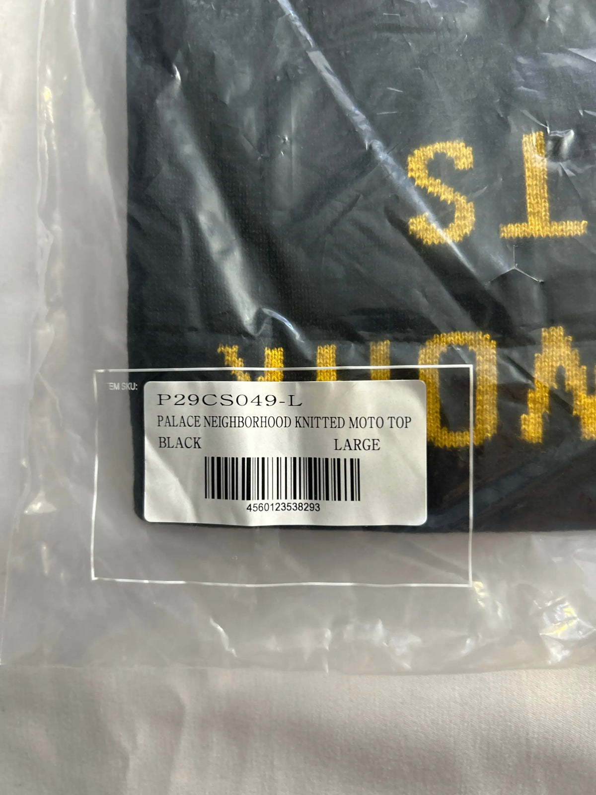 Palace x Neighborhood Knitted Moto Top Black Large